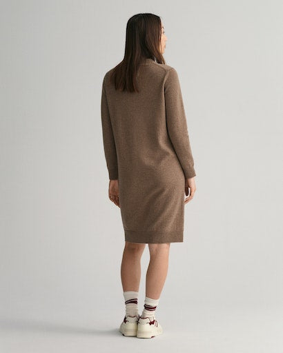 Superfine Lambswool Dress - Mole Brown