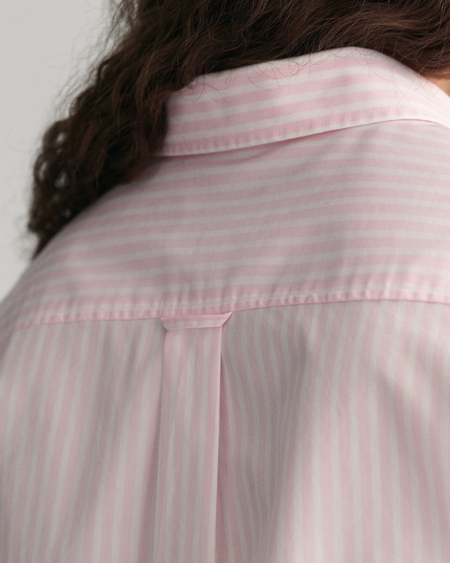 Regular Fit Striped Poplin Shirt - Light Pink