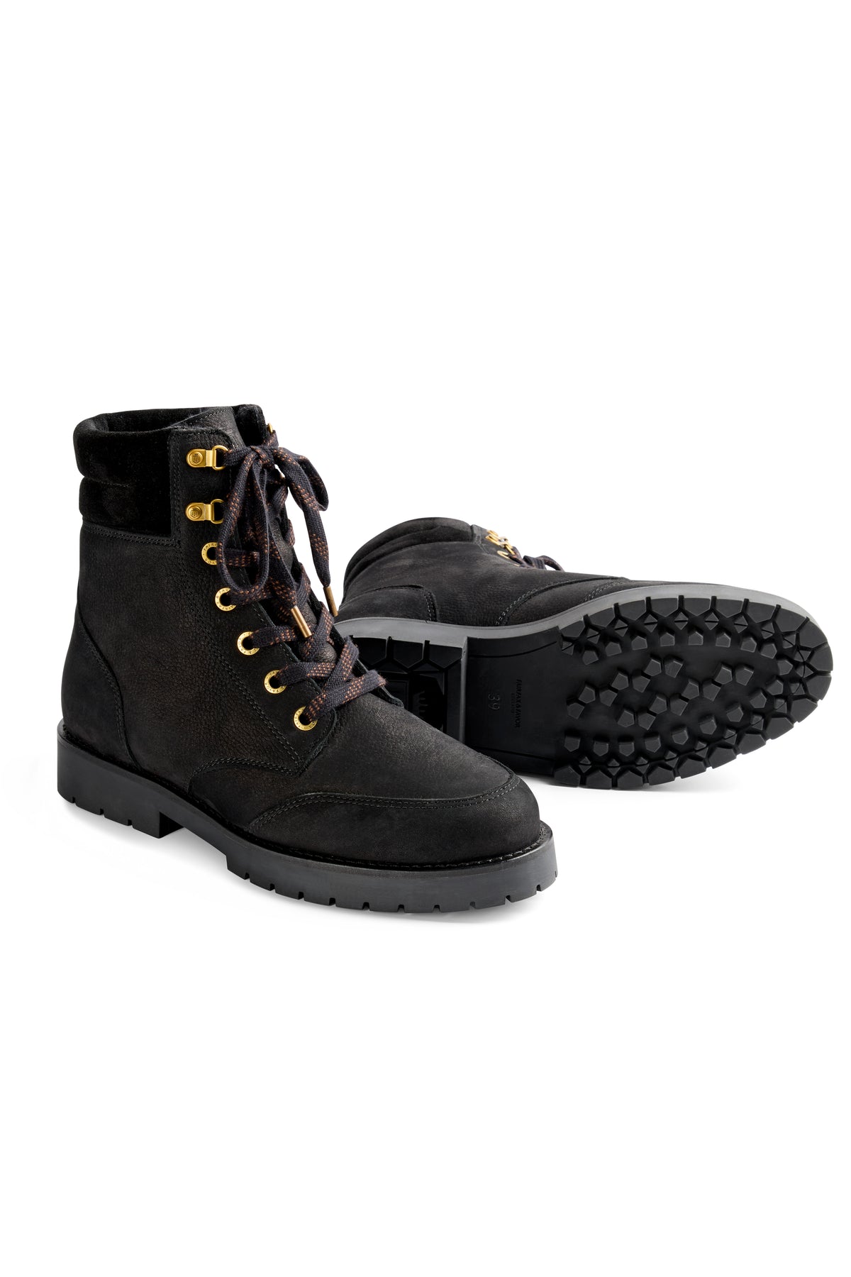 Shearling Lined Galway Ankle Boot - Black Nubuck