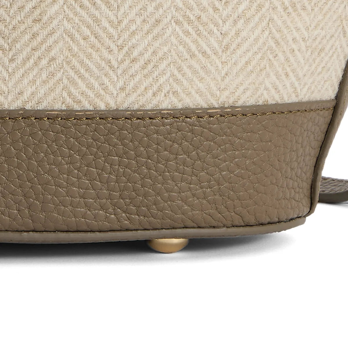 Mini Windsor Tote - Herringbone Fawn Leather