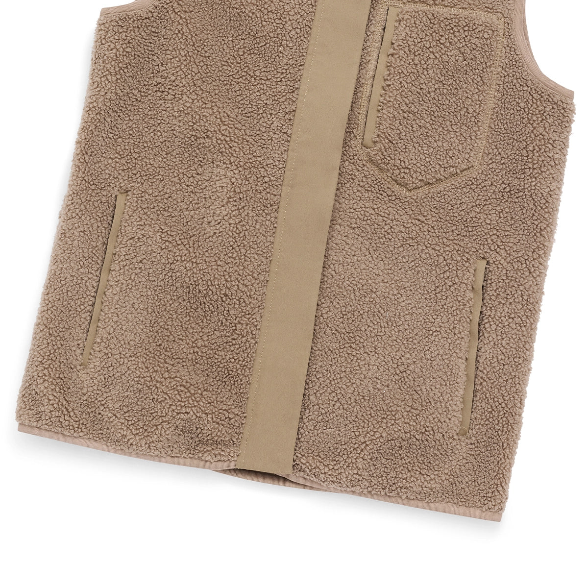 Agnes Fleece Gilet - Fawn