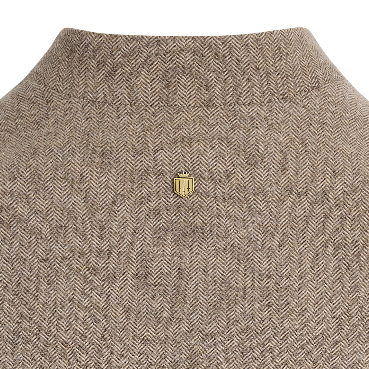 Eliza Herringbone Gilet - Driftwood