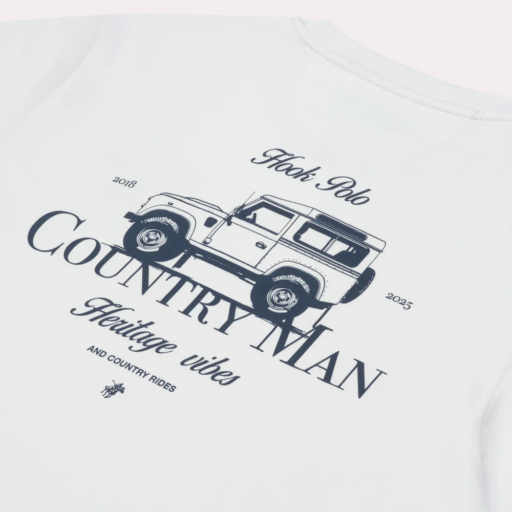 Landy Country Man Tee - White