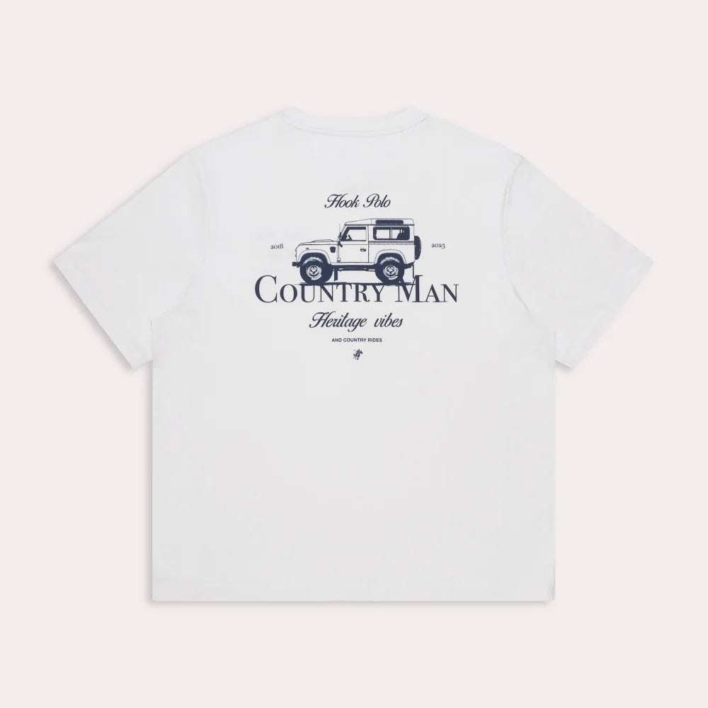 Landy Country Man Tee - White
