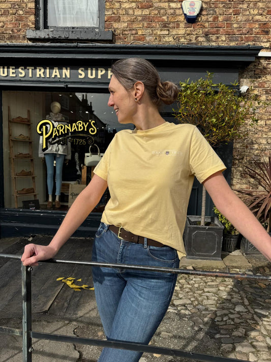 Women's Shield T-Shirt - Dusty Light Yellow