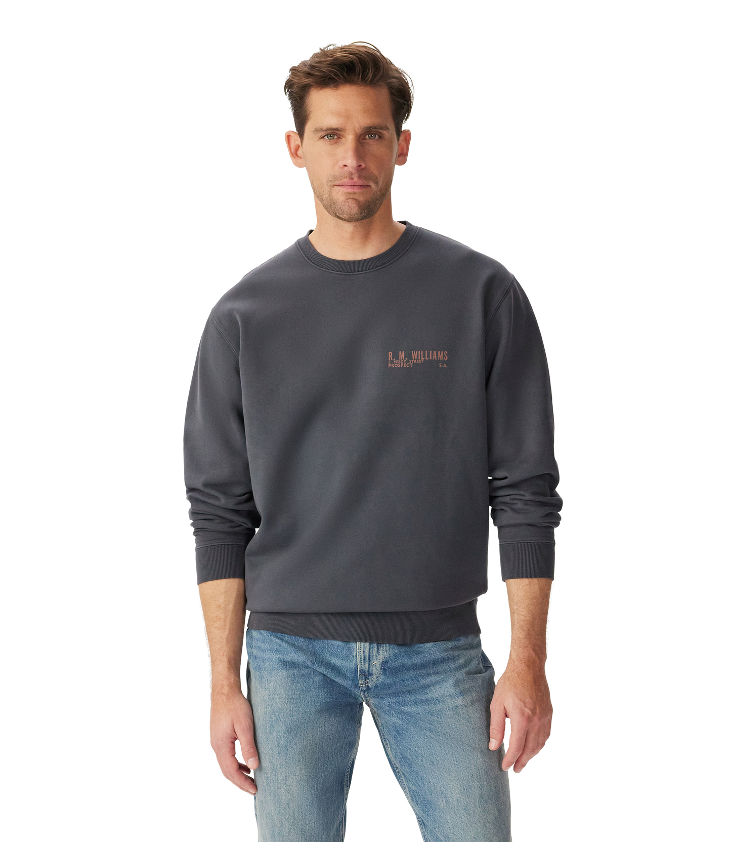 Flinders Crew Sweatshirt - Vintage Black
