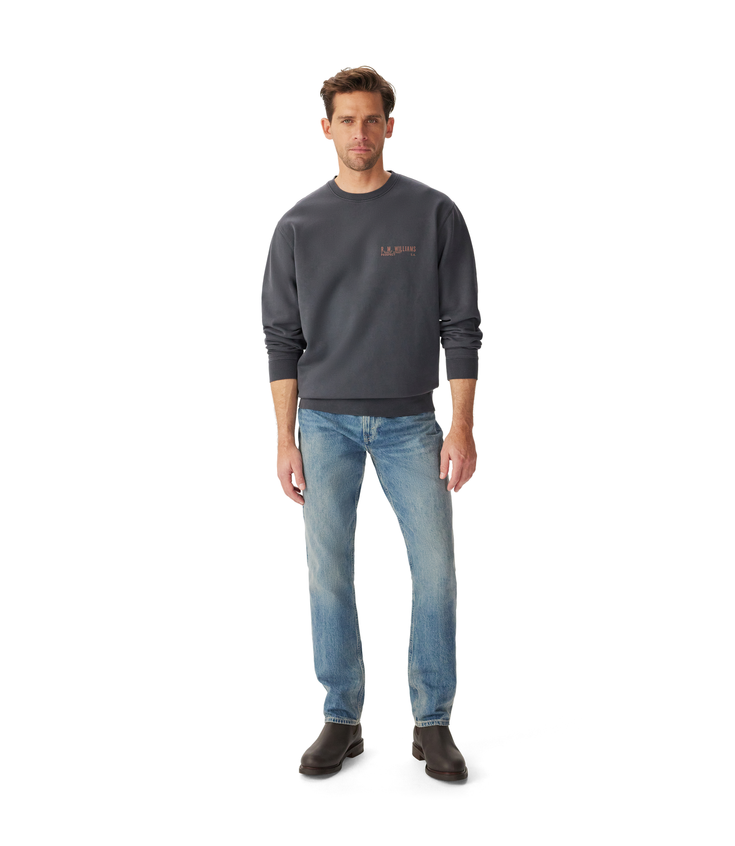 Flinders Crew Sweatshirt - Vintage Black