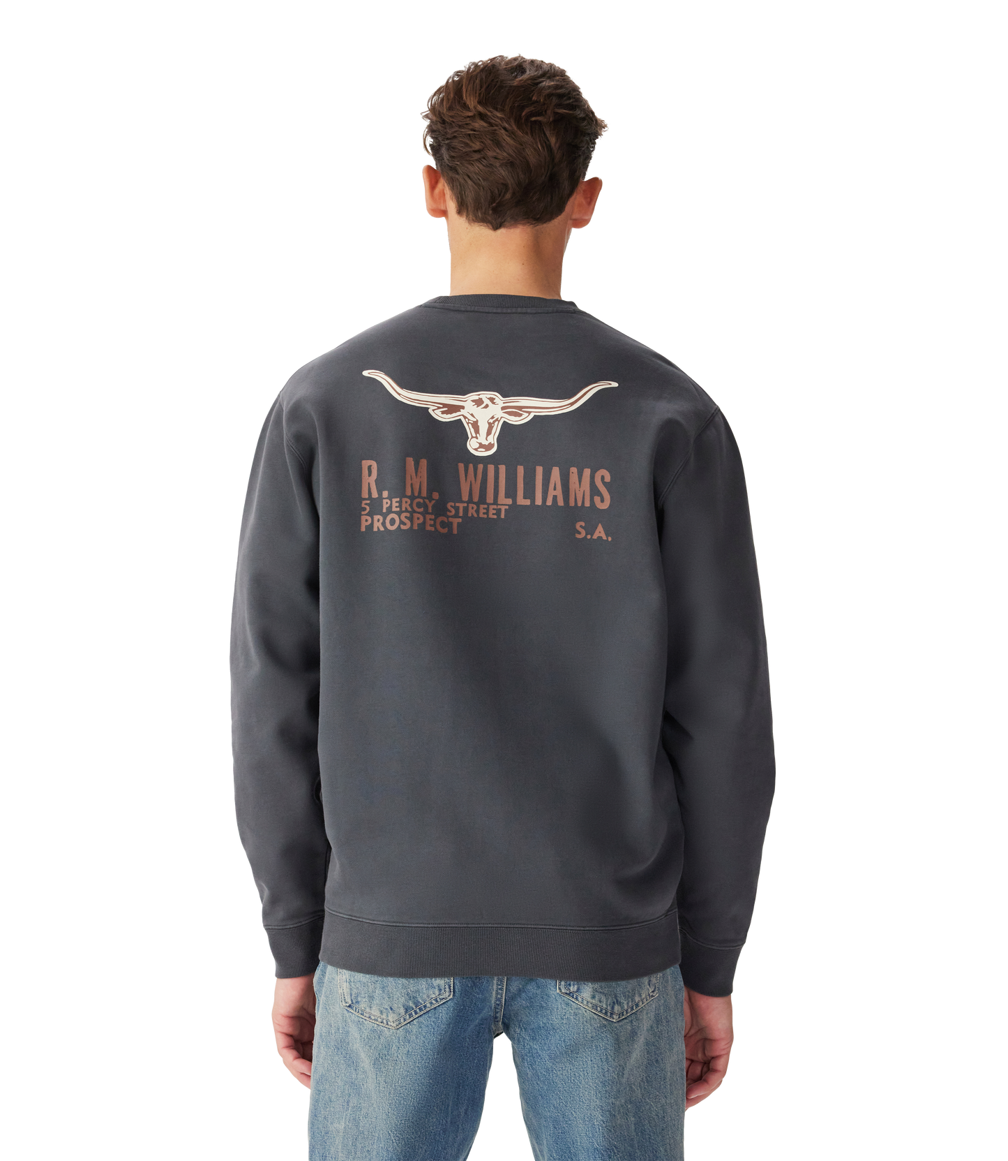 Flinders Crew Sweatshirt - Vintage Black