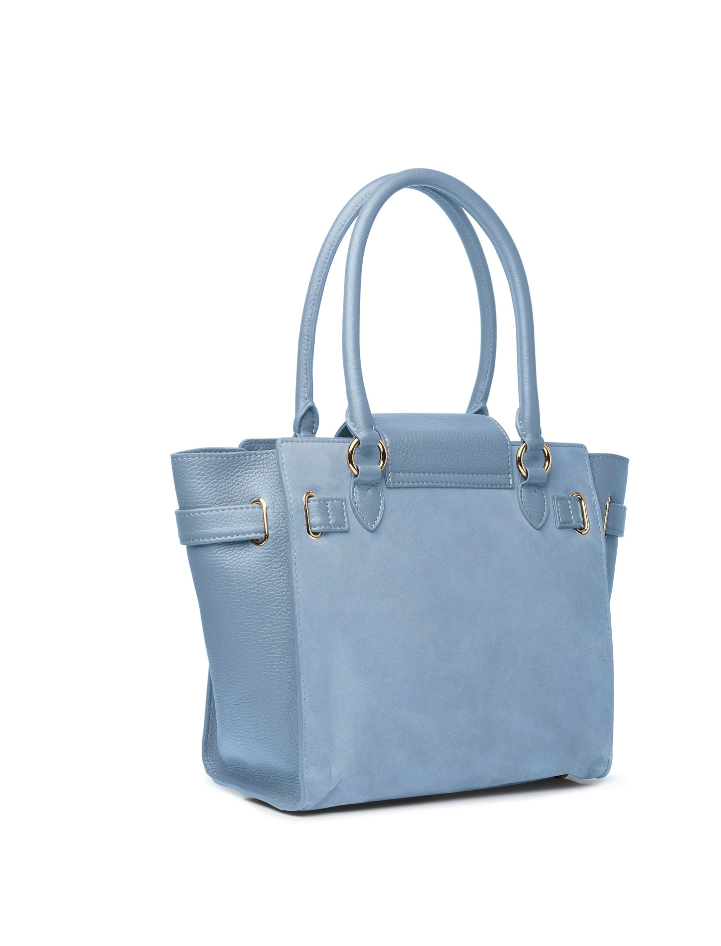 Windsor Tote - Sky Blue Suede