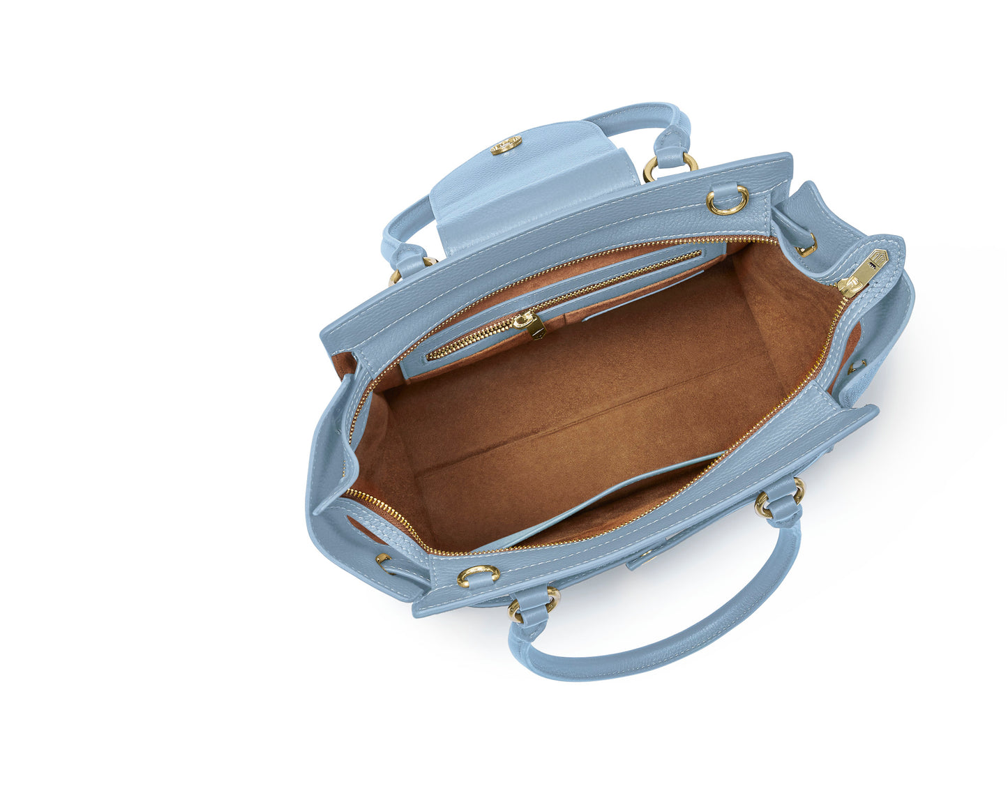 Windsor Tote - Sky Blue Suede