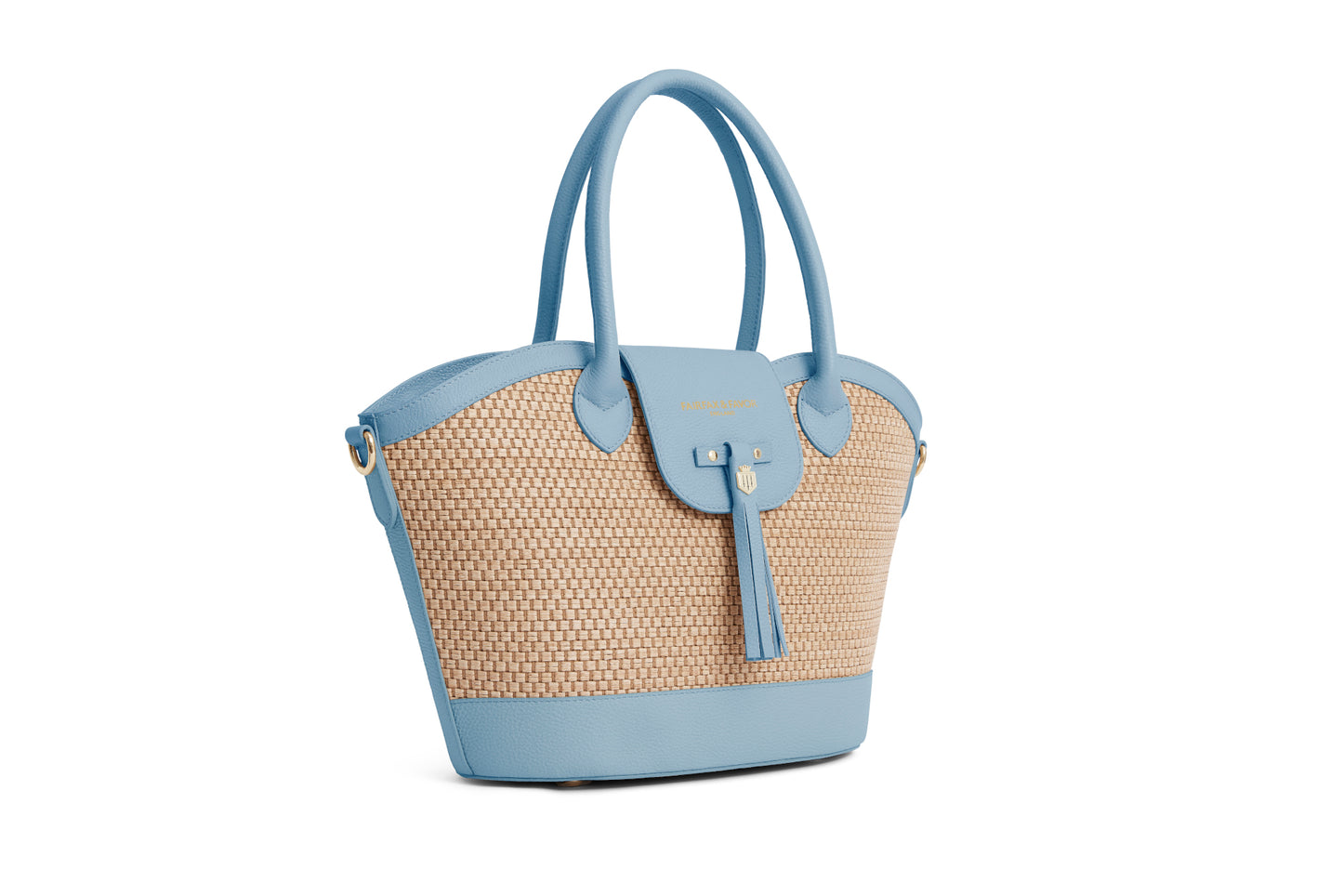 Windsor Basket Bag - Sky Blue Leather - STOCKIST EXCLUSIVE