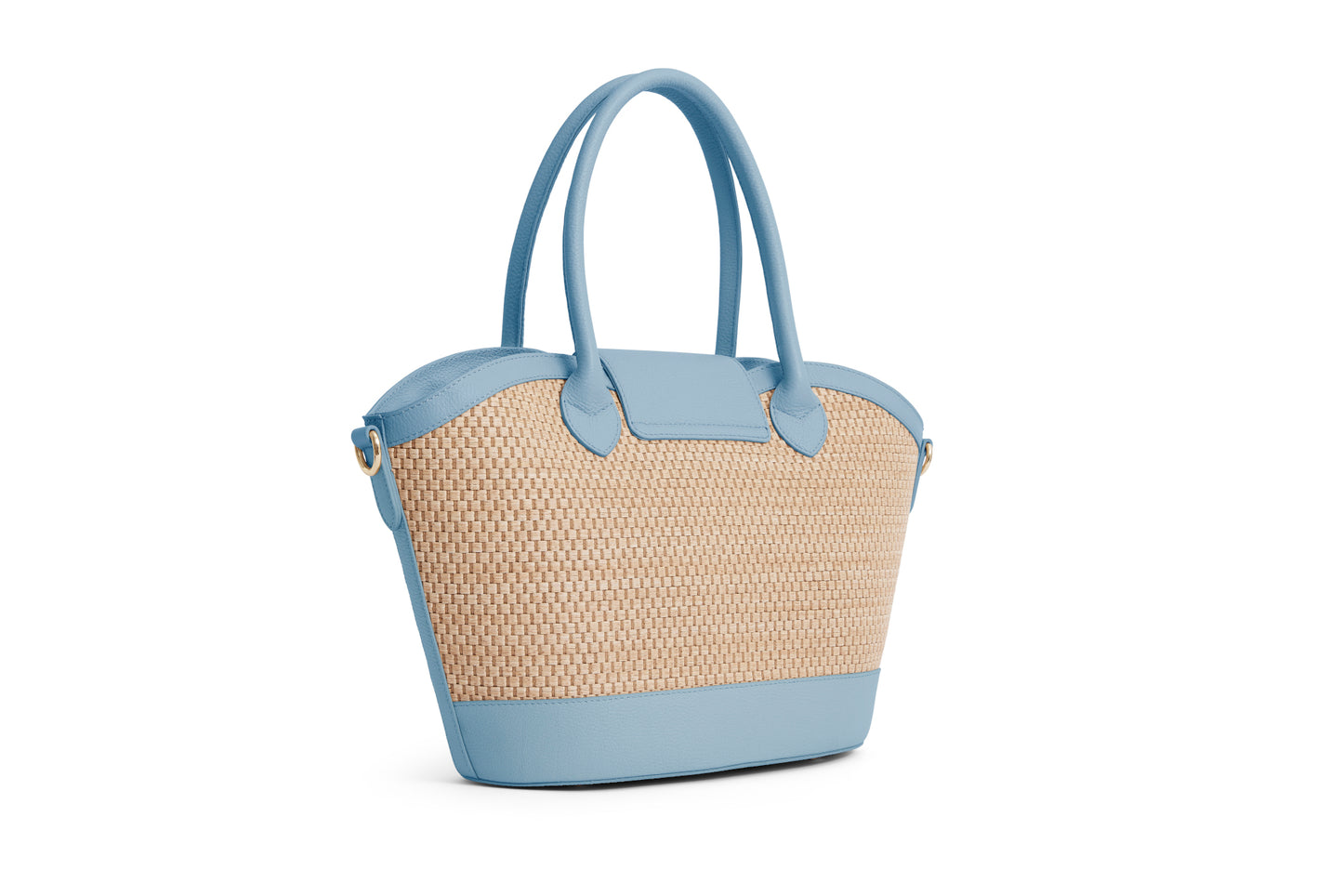 Windsor Basket Bag - Sky Blue Leather - STOCKIST EXCLUSIVE