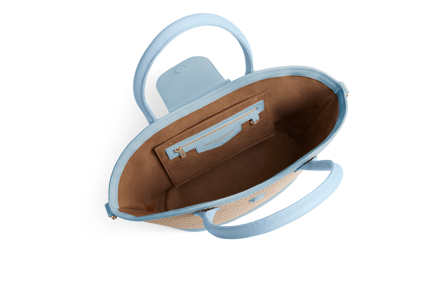 Windsor Basket Bag - Sky Blue Leather - STOCKIST EXCLUSIVE