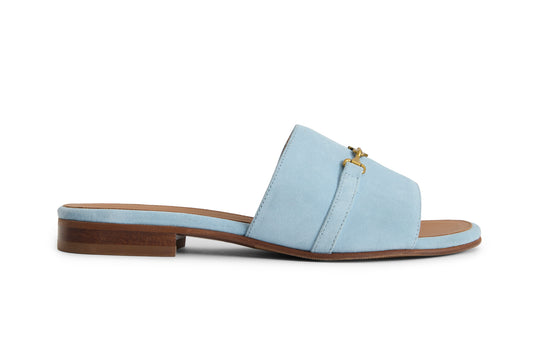 Heacham Sandal - Sky Blue Suede