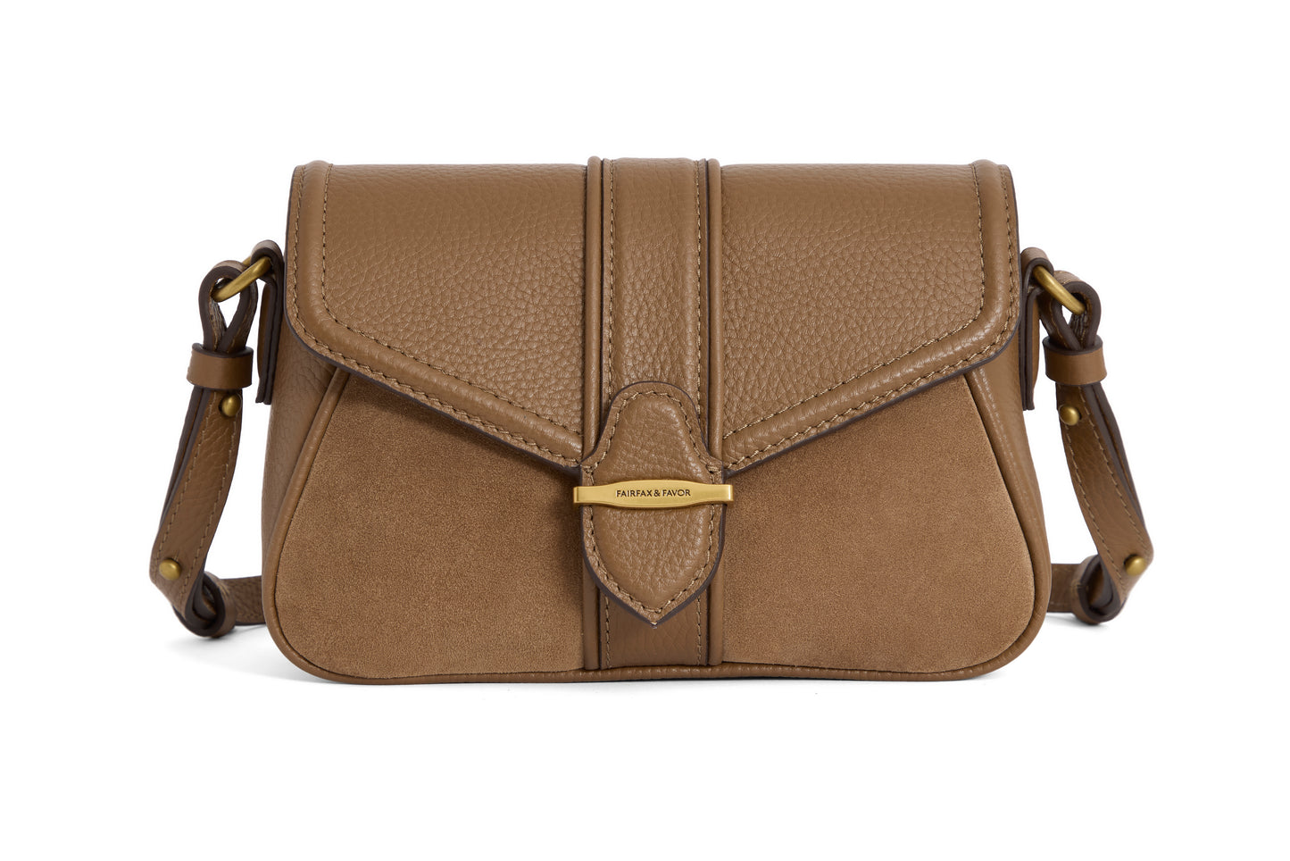 Aviemore Cross Body Bag - Tan Suede