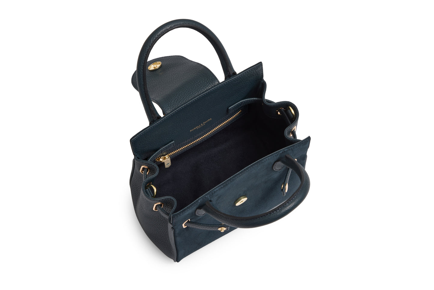 Mini Windsor Handbag - Teal Suede