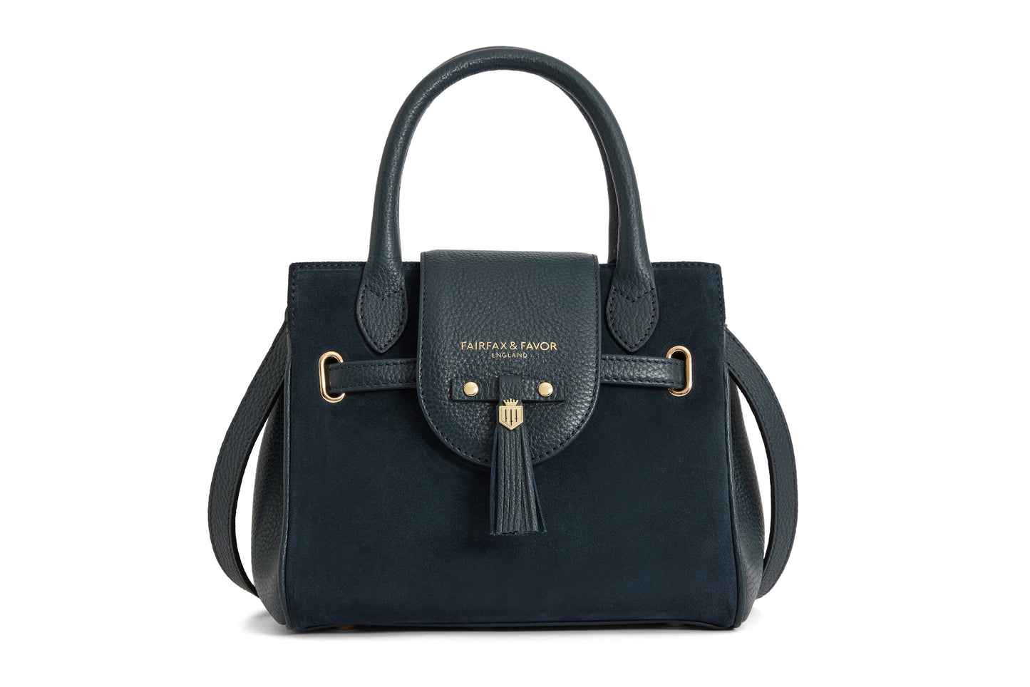 Mini Windsor Handbag - Teal Suede