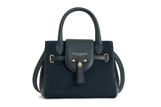 Mini Windsor Handbag - Teal Suede
