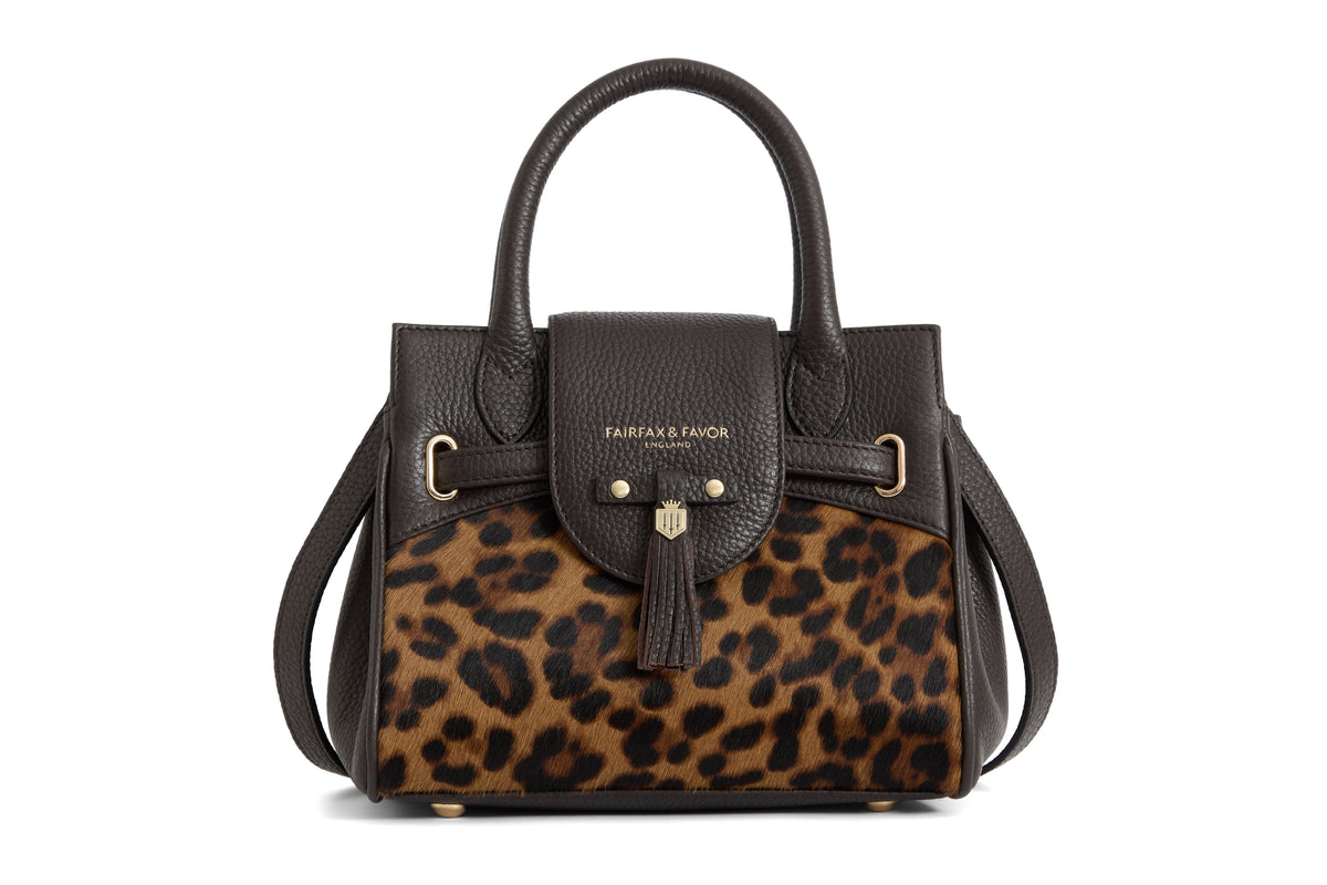 Mini Windsor Handbag - Leopard Haircalf