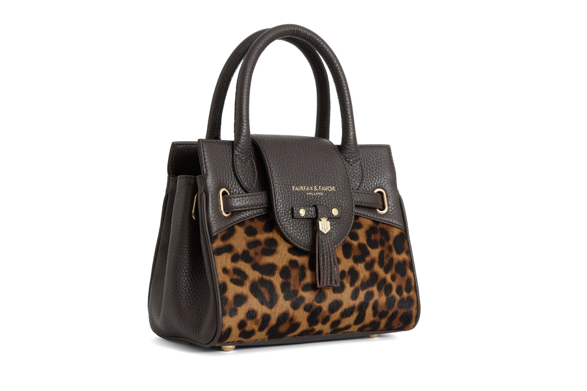 Mini Windsor Handbag - Leopard Haircalf