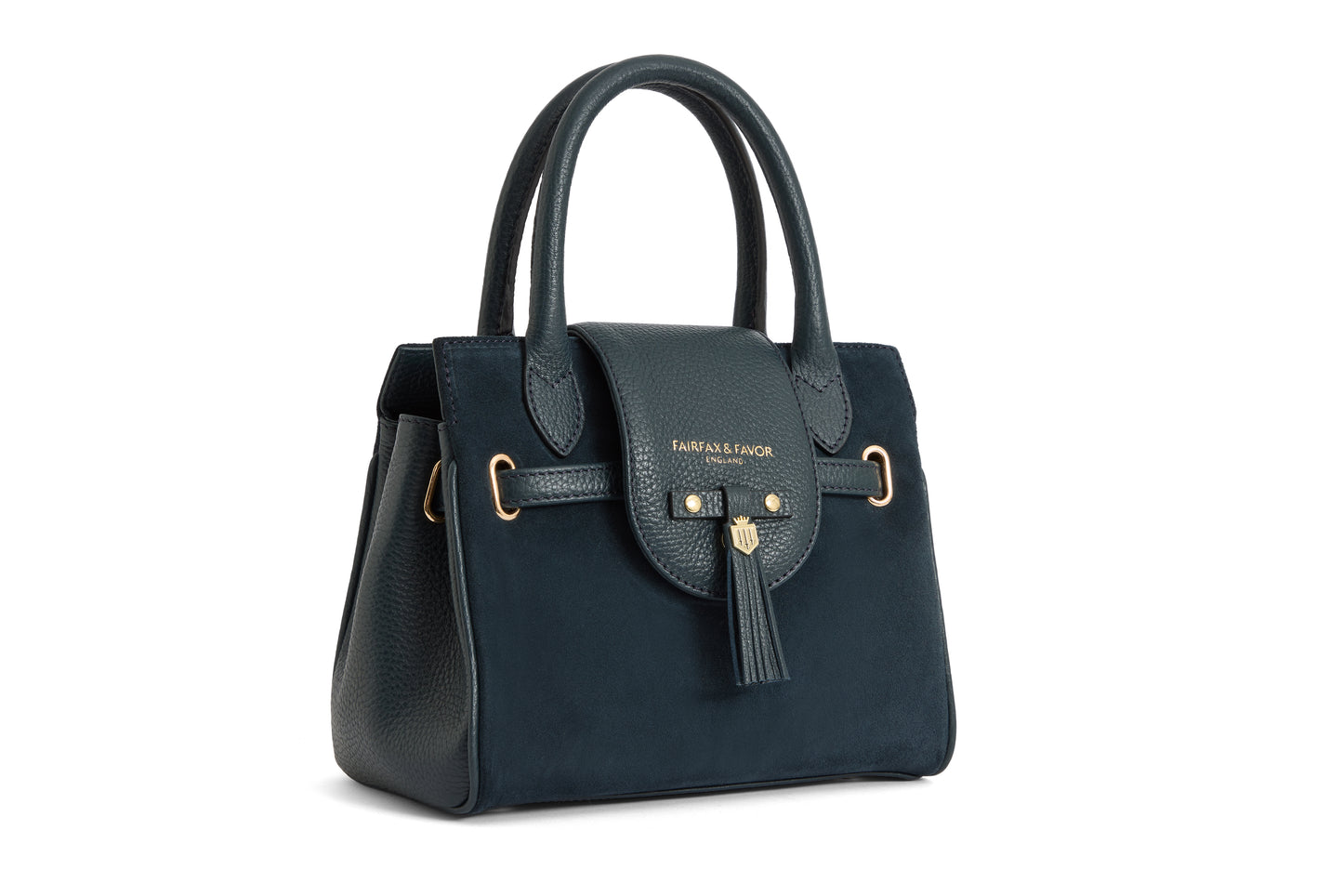 Mini Windsor Handbag - Teal Suede