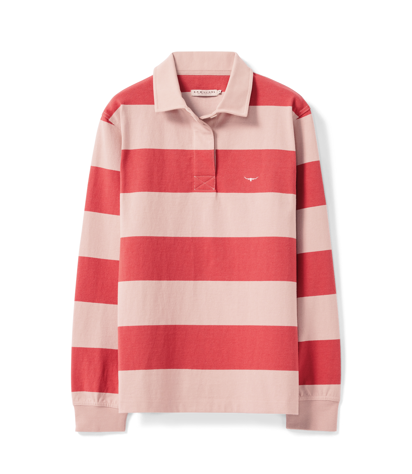 Narran Stripe Rugby - Shell Pink