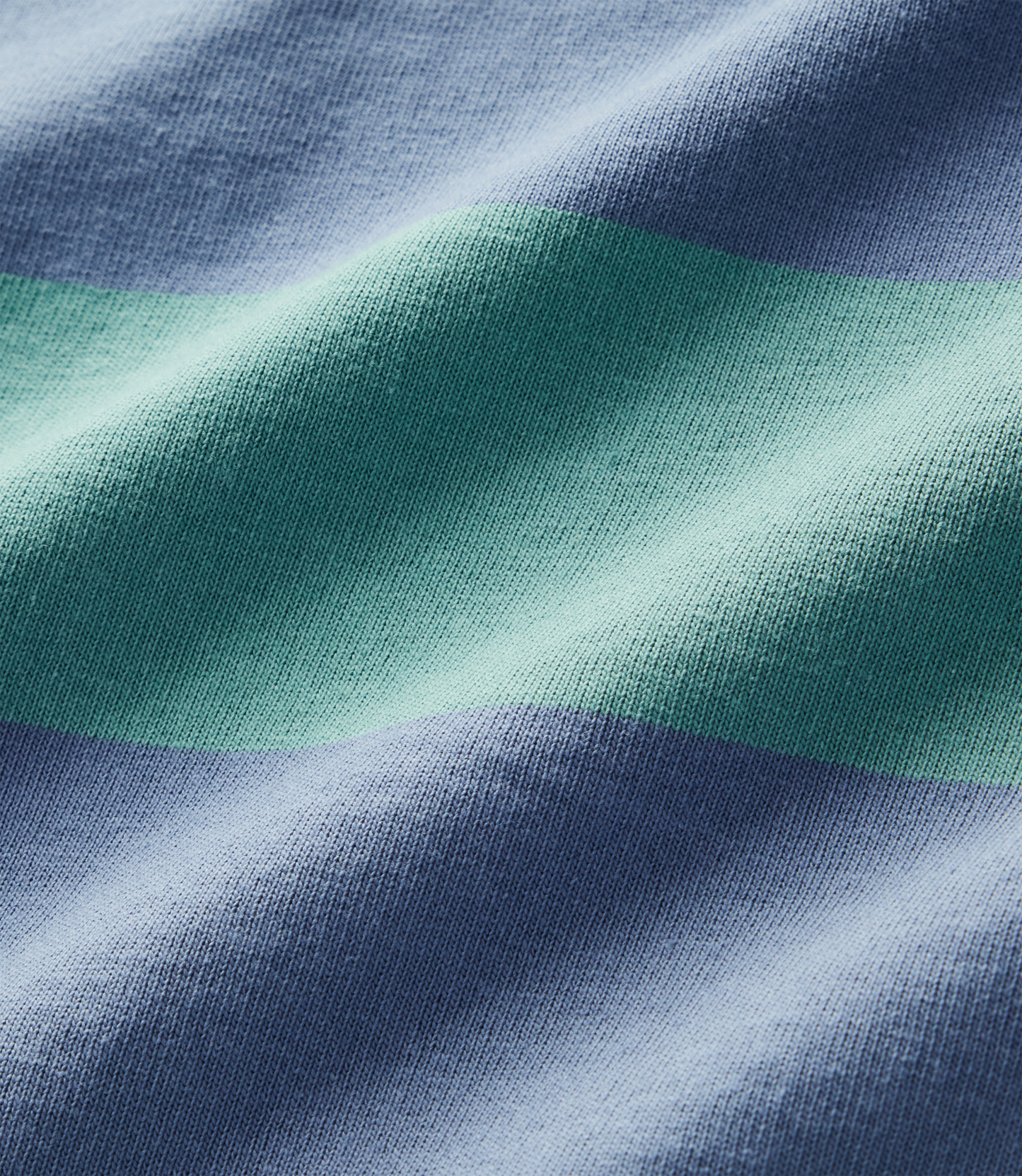 Narran Heritage Stripe Rugby - Breakwater/Blue