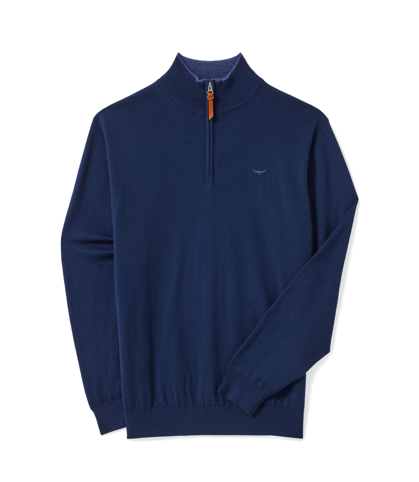 Ernest 1/4 Zip Merino Knit - Navy