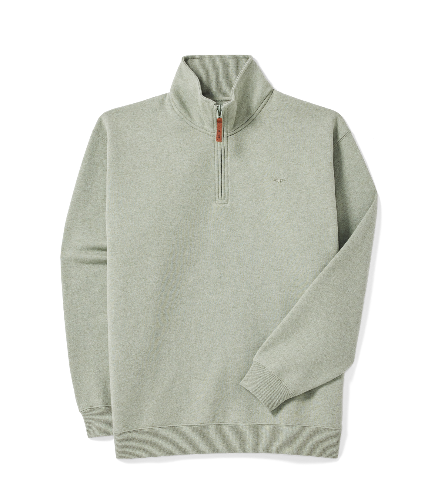 Mulyungarie 1/4 Zip Sweatshirt - Green Marle