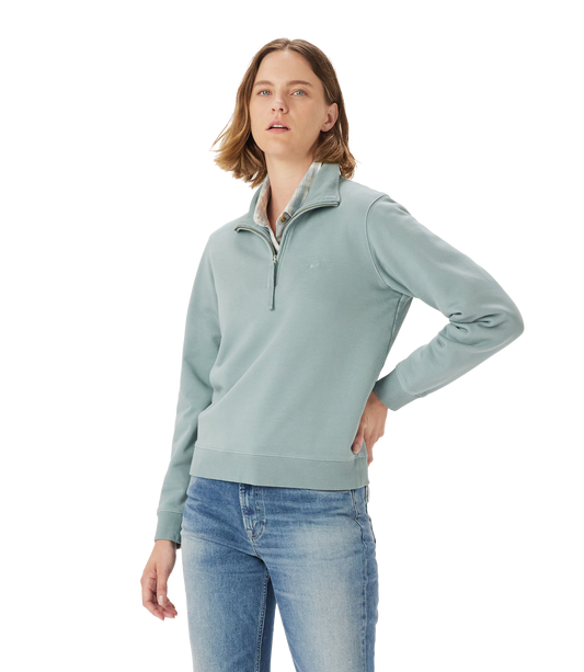 Trickett 1/4 Zip Sweatshirt - Jade