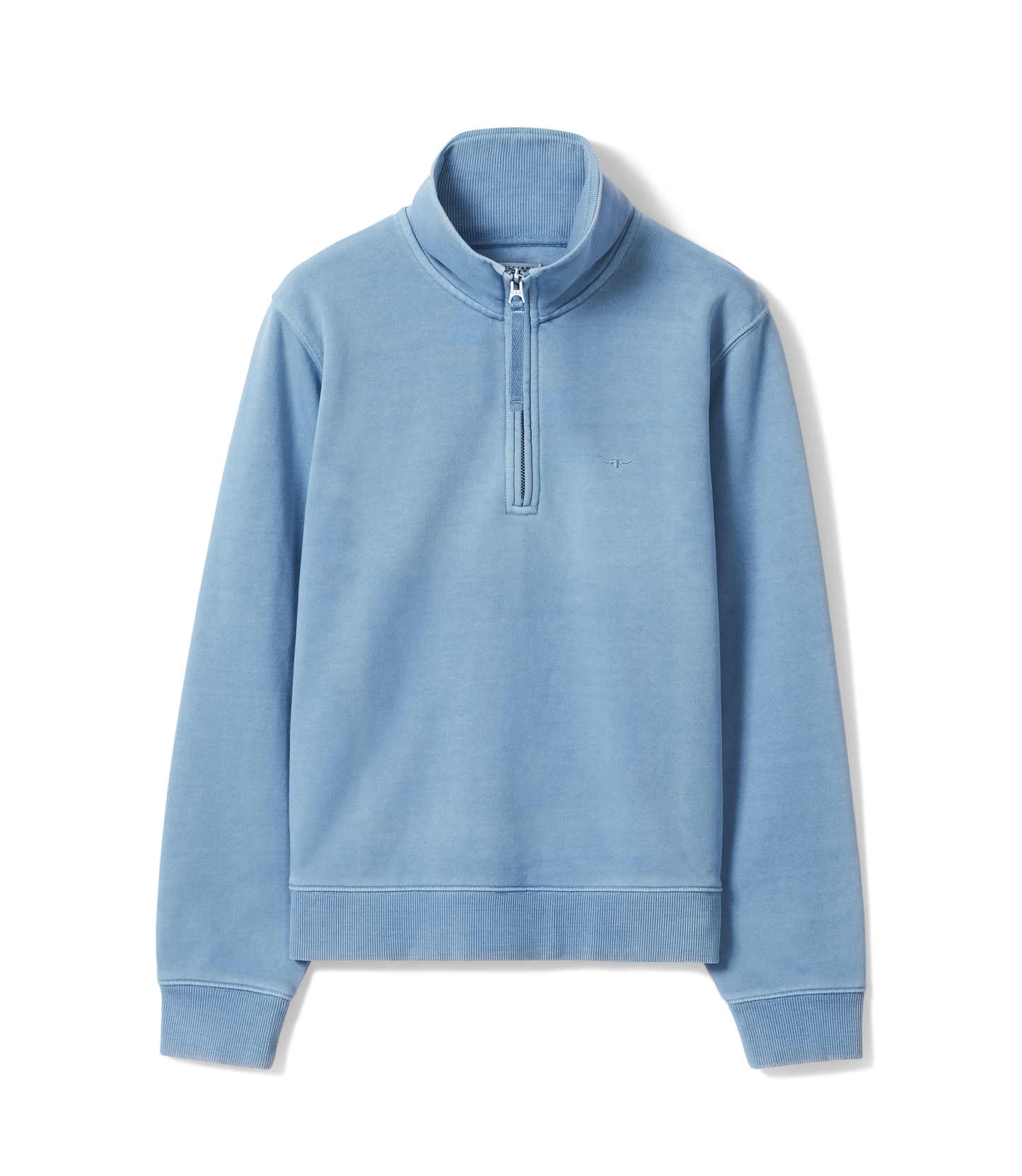 Trickett 1/4 Zip - Mid Blue