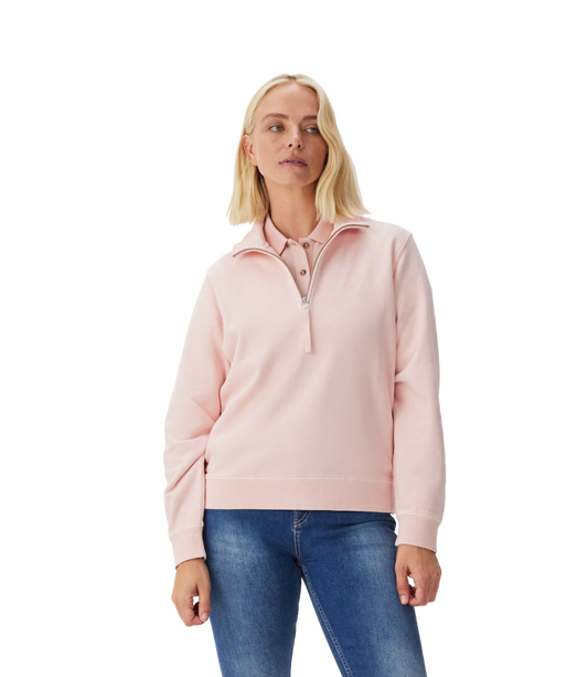 Trickett 1/4 Zip - Rose Smoke