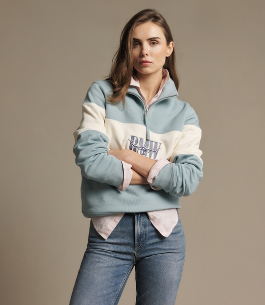 Trickett Panel Sweatshirt - Agate