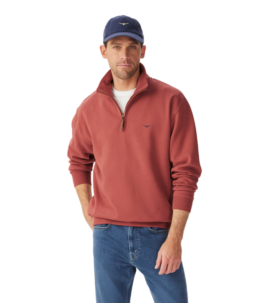 Mulyungarie 1/4 Zip Sweatshirt - Red