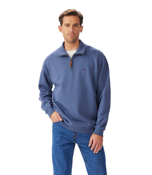 Mulyungarie 1/4 Zip Sweatshirt - Blue