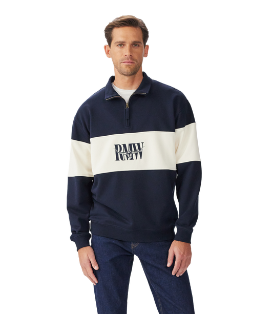 Heritage 1/4 Zip Sweatshirt - Navy