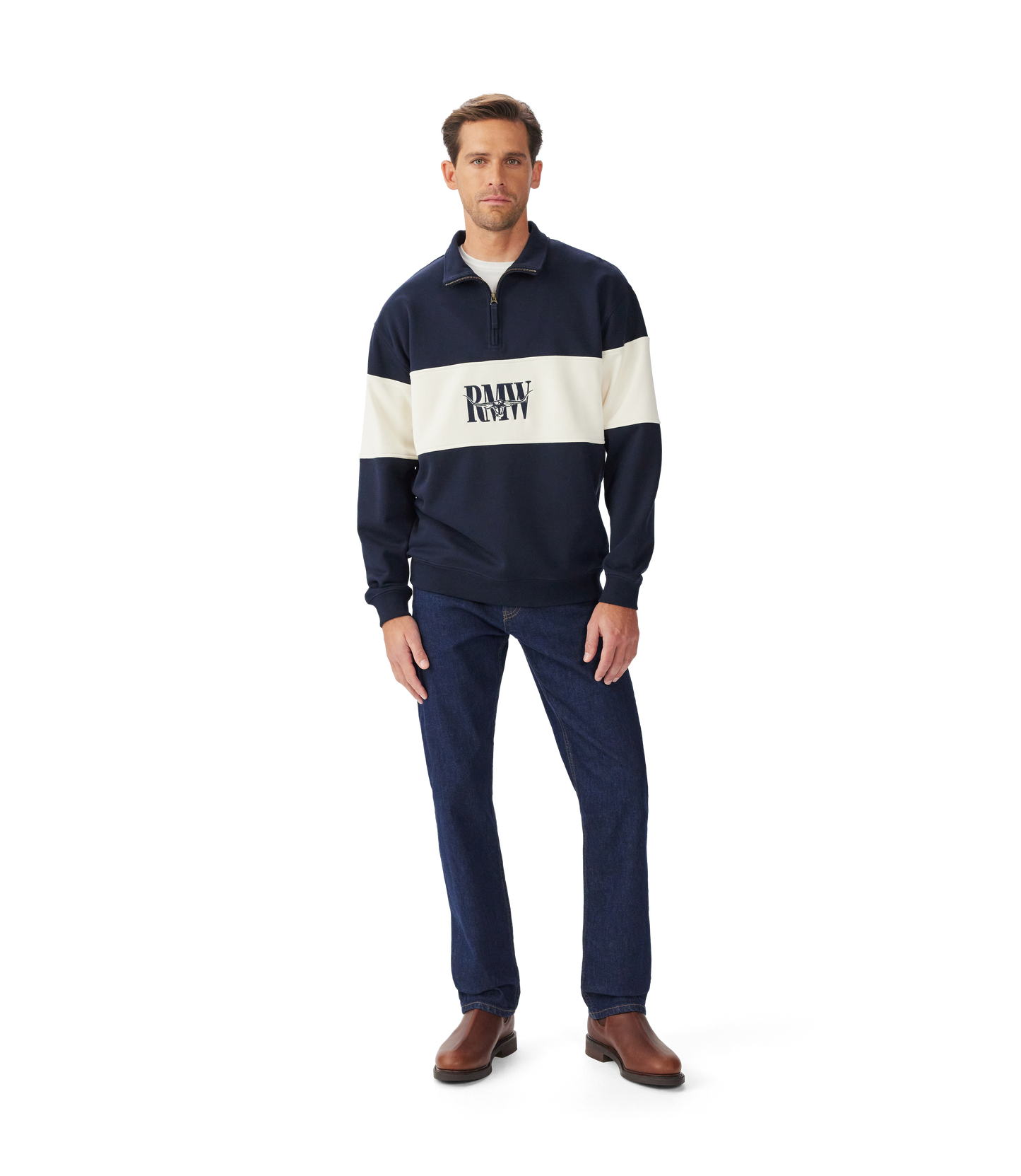 Heritage 1/4 Zip Sweatshirt - Navy