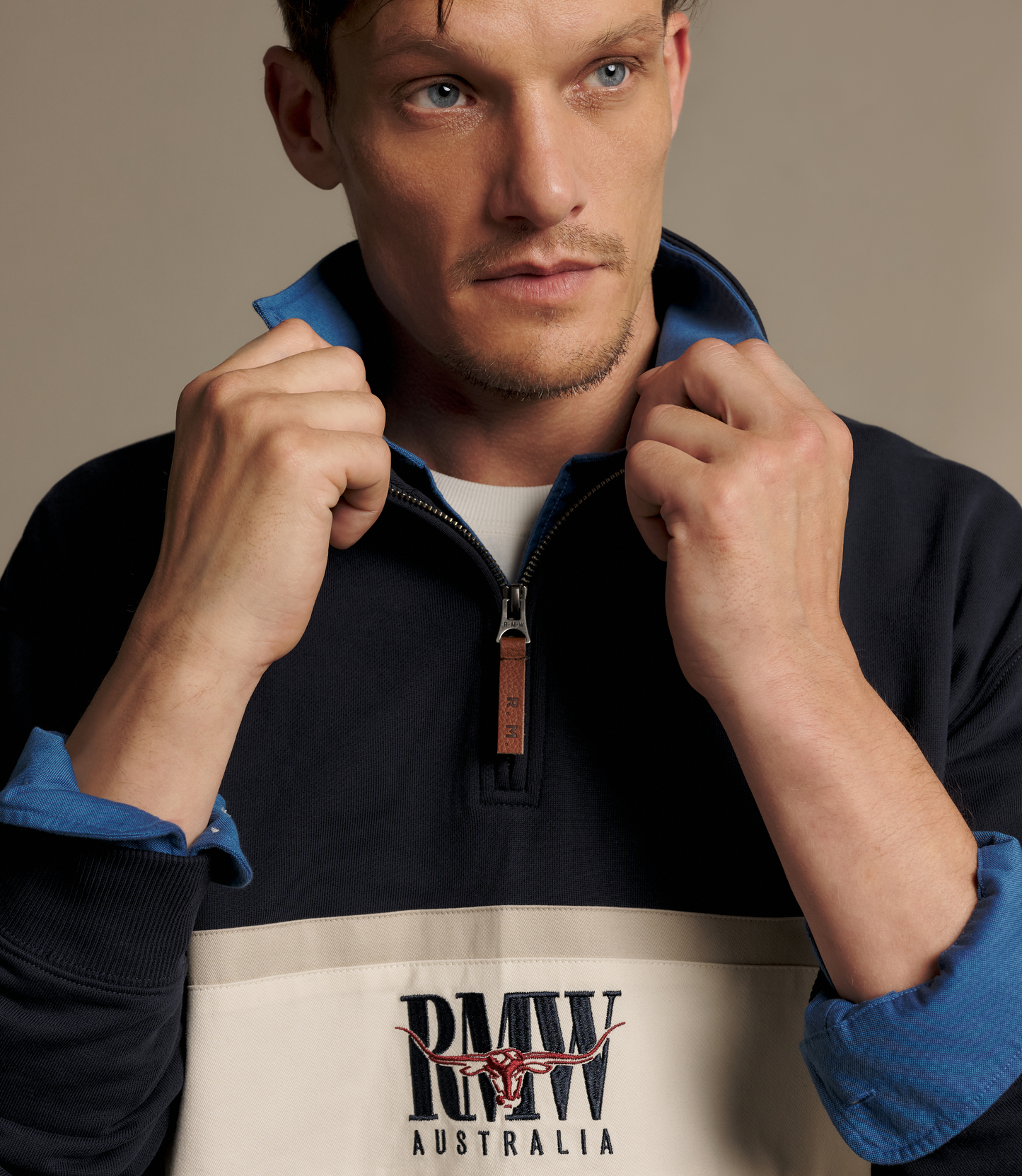 Classic R.M.W 1/4 Zip - Navy