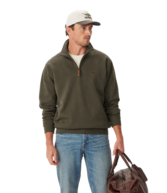 Mulyungarie 1/4 Zip Sweatshirt  - Fatigue
