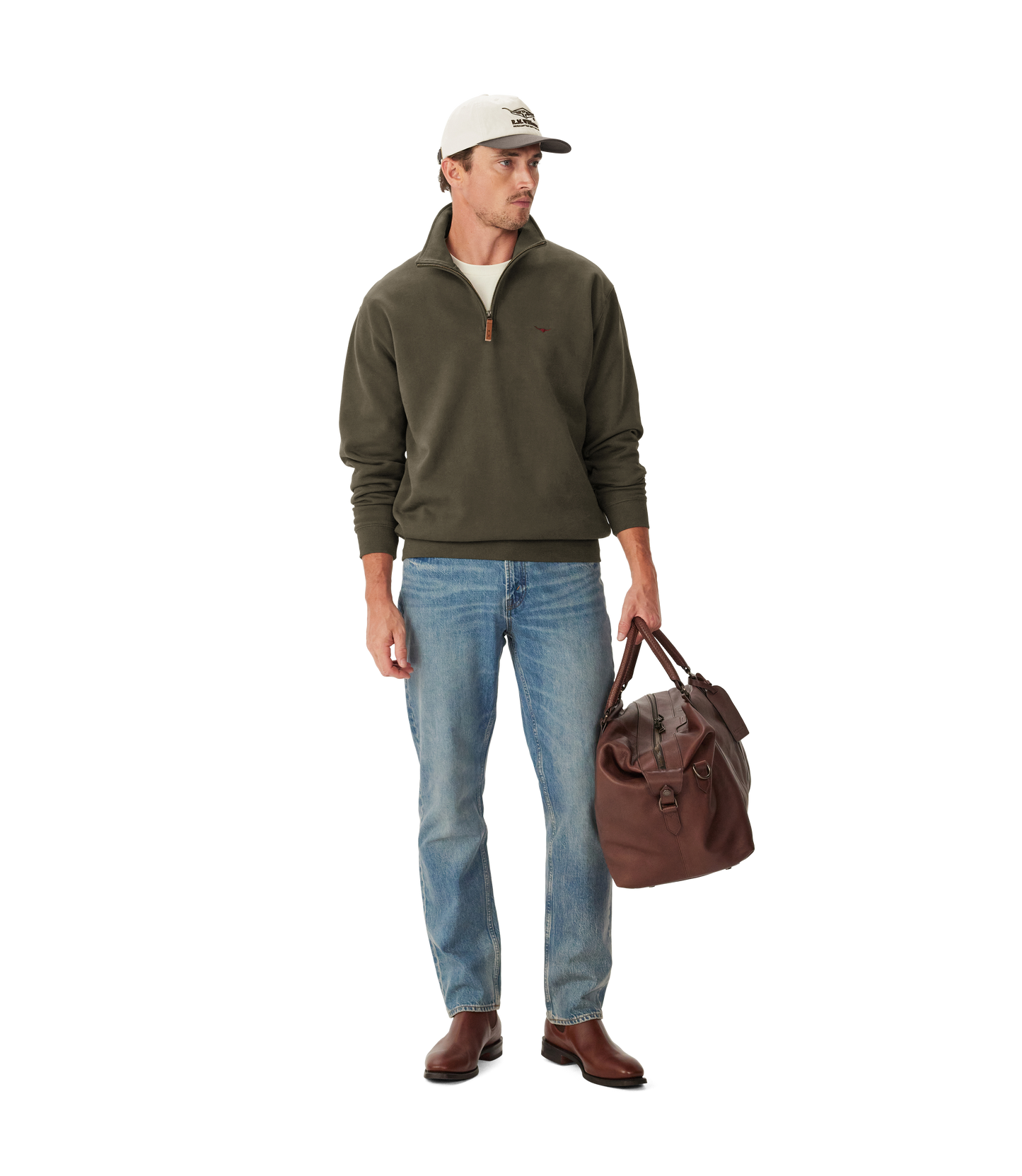 Mulyungarie 1/4 Zip Sweatshirt  - Fatigue