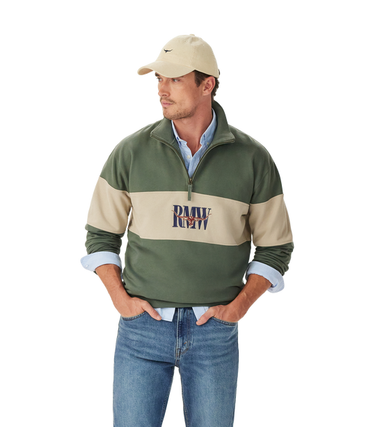 Heritage 1/4 Zip Sweatshirt - Spruce Green