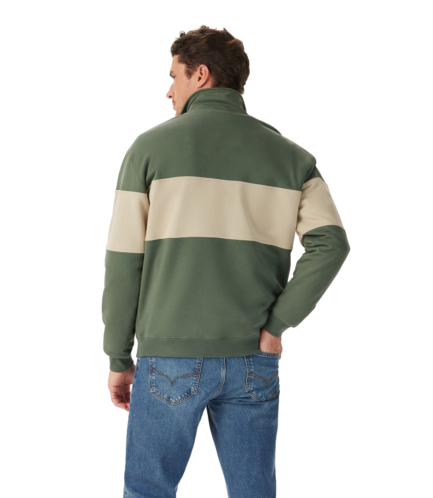 Heritage 1/4 Zip Sweatshirt - Spruce Green