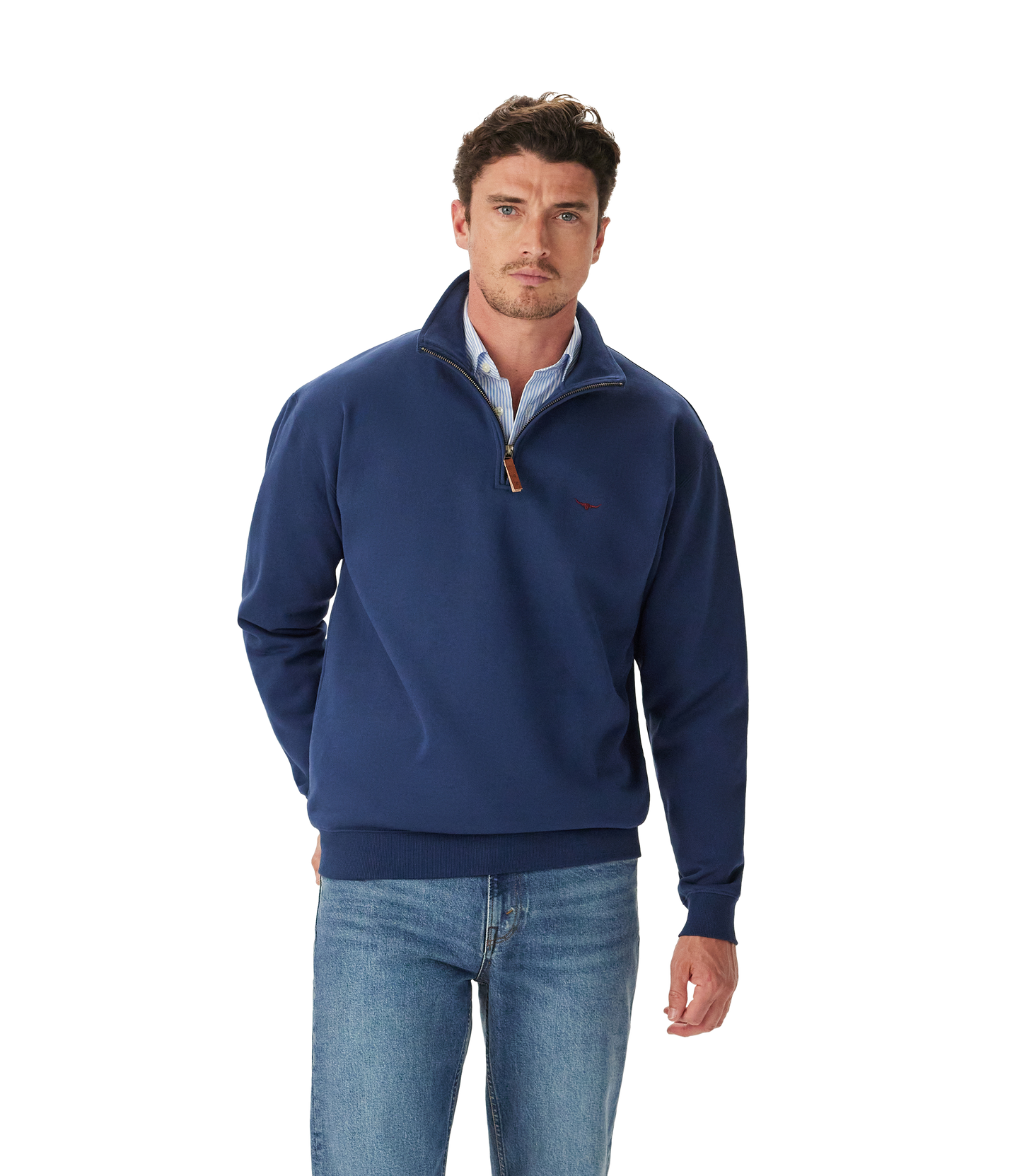 Mulyungarie 1/4 Zip Sweatshirt - Vintage Blue