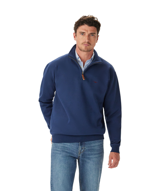 Mulyungarie 1/4 Zip Sweatshirt - Vintage Blue