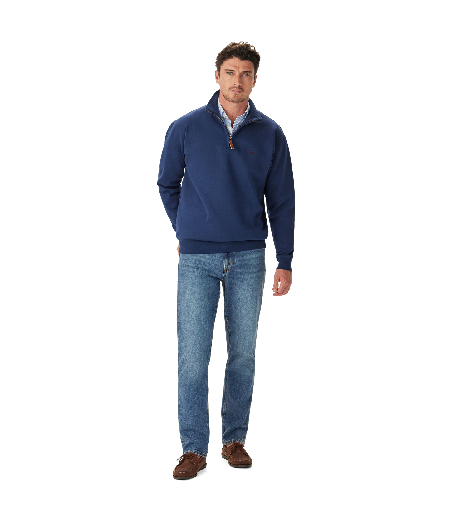 Mulyungarie 1/4 Zip Sweatshirt - Vintage Blue