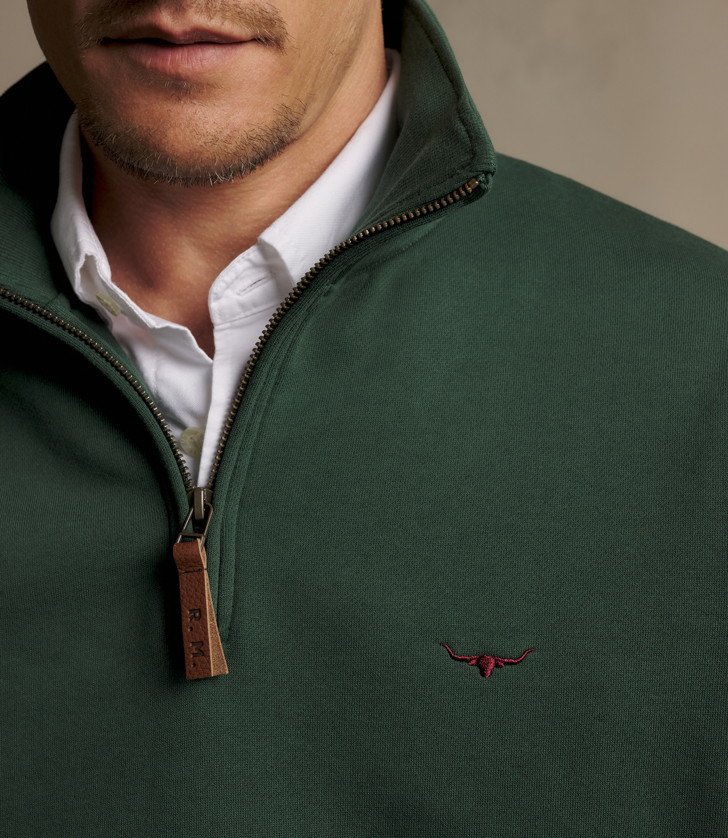Mulyungarie 1/4 Zip Sweatshirt - Pine