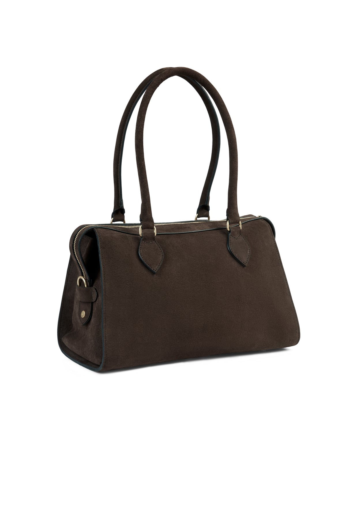 Kew Shoulder Bag - Chocolate Suede