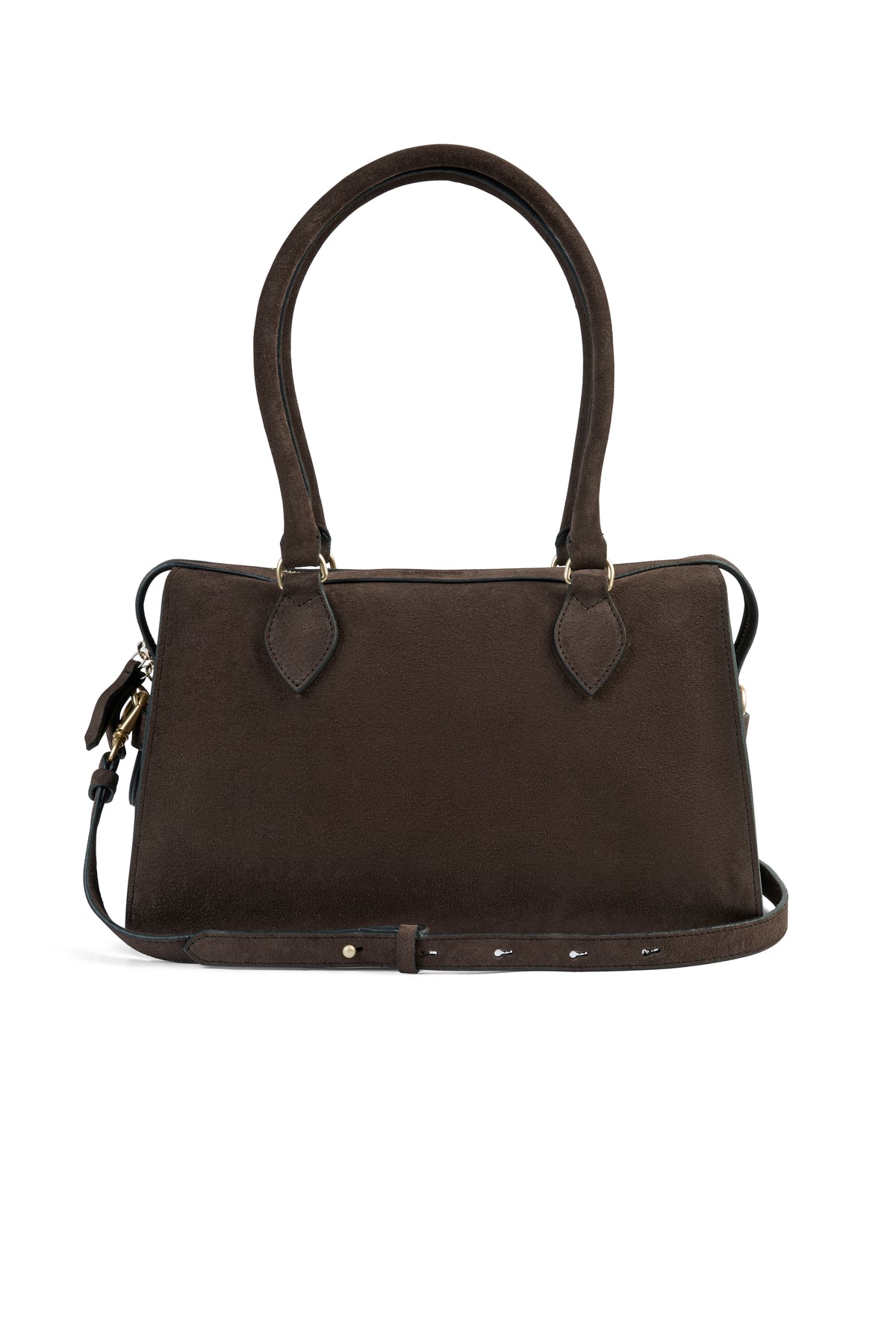 Kew Shoulder Bag - Chocolate Suede