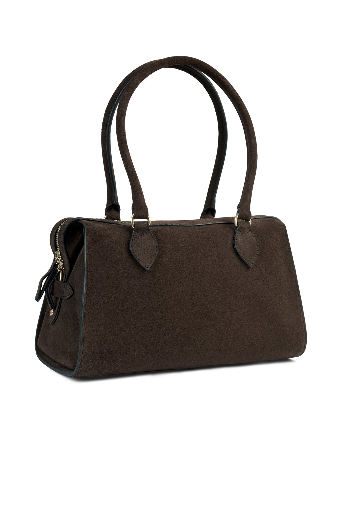 Kew Shoulder Bag - Chocolate Suede