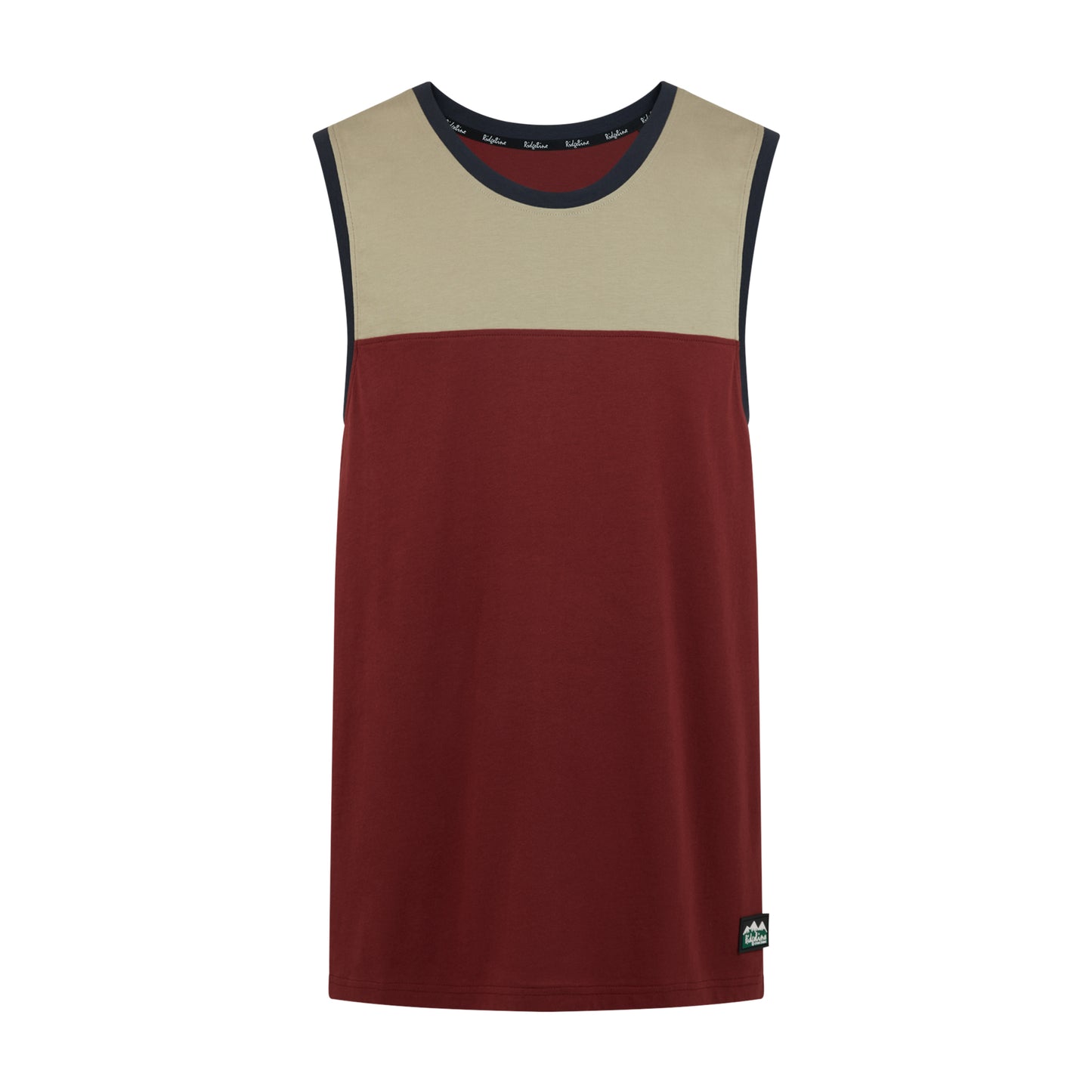 Unisex Backslider Singlet Top - Rhubarb Multi